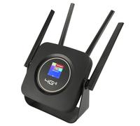 Generic Router Wi -fi 4G, Router Wireless 4G LTE Antenne da 300 Mbps con Slot per Carta SIM per Ufficio (Spina europea)