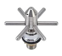 Generic Rubinetto per Sciacquatrice in Vetro per Lavello in Acciaio Inossidabile Rondella Automatica di Alta qualità per Bar Ristoranti Caffetterie 10x10,5 Cm
