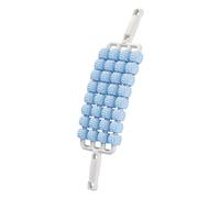 Generic Rullo massaggiante a 4 file per gambe e schiena, strumento manuale pieghevole multifunzionale per addome, braccia, gambe e pancia, Blu