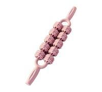 Generic Rullo massaggiante per muscoli, strumento portatile per massaggio della fascia, massaggiatore per polpacci per pancia, schiena, addome, cosce e, Rosa