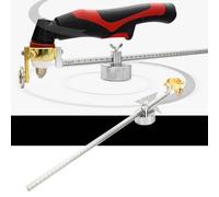 Generic Rullo per Cannello da Taglio Compatto e Regolabile per P80, Ruota Guida per Bussola Portatile, Diametro Massimo di 100 Cm, per attività Domestiche di Lavorazione dei Metalli