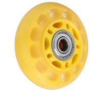 Generic Ruota con Rotelle con Cuscinetto 608ZZ, PU Resistente All'usura, Ideale per Pattini per Carrelli Portabagagli, unità 1, Giallo