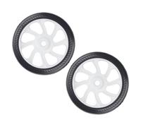Generic Ruota del Compressore D'aria da 6 Pollici, Sostituzione Robusta e Portatile Maggiore mobilità Sui Luoghi di Lavoro, 2 Pezzi, ABS e Gomma