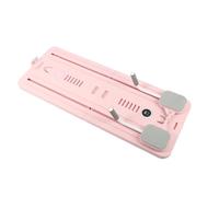 Generic Ruota per Addominali Push-Up Board, Dispositivo di Allenamento Addominale Portatile 4 in 1 con Fasce di Resistenza per la Palestra di Casa (PINK)