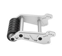 Generic Ruota Posteriore Head Up Regolabile in Alluminio RC Migliore stabilità e Durata, Adatta per LOSI LMT SOLID AXLE 4WD 1/8 RC Car (SILVER)