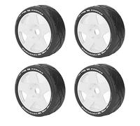 Generic Ruote 1/8 GT RC Pneumatici da Corsa su Strada a Presa Forte per Auto da Corsa su Strada 1/8 RC, Ruote da Resistenti All'usura con Adattatore da 17 Mm, Set di 4 Pneumatici, Adatti per la