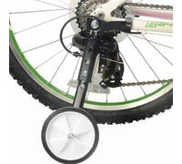 Generic Ruote di Supporto per Bicicletta Ruotine Stabilizzatrici Accessorio per Equilibrio Montaggio con Viteria Regolazione Semplice per 16 18 20 22 Pollici, Nero, Staffa Nera In Busta OPP
