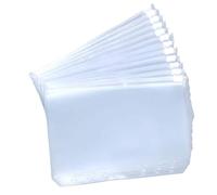 Generic Sacchetti Raccoglitori con Cerniera in PVC Trasparente con 12 Buste Tascabili per Libri a Fogli Sfusi Formato A5 A6 A7, Adatti per L'ufficio Domestico, la Scuola, i Viaggi, L'organizzatore (1)