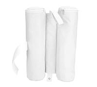 Generic Sacchi per Pesi da Tenda Sacchi di Sabbia Robusti per la stabilità delle Gambe del Baldacchino Cinghia a Sgancio Rapido Capacità di 30-35 Libbre Uso Esterno 1 Borsa (WHITE)