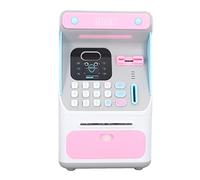 Generic Salvadanaio per Bambini Cassa di Risparmio Elettronica ATM con Riconoscimento Facciale e Deposito Automatico per L'educazione Finanziaria dei Bambini Plastica Resistente 5,5 X 6,3 X 10,4