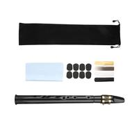 Generic Sassofono Tascabile Professionale con Borsa Ad Ancia Strumento a Fiato per Amanti Della Musica, Artisti, Hobbisti, Performance, nero