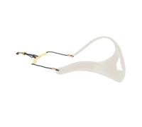 Generic Saxophone Imbracatura Fettuccia Regolabile Accessorio per Strumenti Musicali Durevole in PU Pelle con Sostegno Collo Adatto a Pratica Regalo, bianco