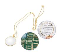 Generic Sbalorditivo di Gioielli, Salotti in Vetro Portatile Lettura in Vetro Gioiello, Ma Materiale di per Ingrandimento 5x per la Lettura di Esplosioni di Francobolli (GOLD)