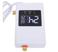 Generic Scaldabagno Senza Serbatoio Elettrico Istantaneo Istantaneo Bianco LCD Touch Screen Materiale per Bagno per il Bagno dell'appartamento (Plug 220V 4000W UE)