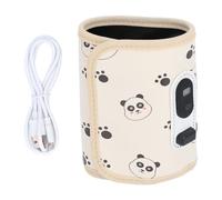 generic Scaldabiberon Universale USB, Copertura Isolante Regolabile a 21 Temperature con Display a LED per Viaggi in Auto a Casa - Conservatore Portatile di Calore per il Latte per