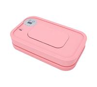 Generic Scaldasalviette per Neonati Riscaldatore Pieghevole a Temperatura Controllata di Grande capacità per la Casa e il Viaggio Design Portatile con Regolazione a 3 Livelli (PINK)