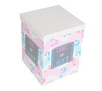 Generic Scatola Coperchio per Gender Reveal in Carta, Grande e Pieghevole, per Party Decoration e Shower, Può essere Riempita Palloncini per Sorpresa