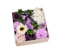 Generic Scatola di di Sapone, Regali per La Festa Della Mamma, Petali di di Sapone Da Bagno, Donne, Ragazze, Mamma, Amante, viola