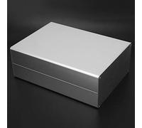 Generic Scatola di Progetto in Alluminio Custodia in Argento Opaco di Alta qualità per Circuito GPRS Cover 80X160X220mm Scatola Elettrica Fai da Te