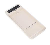 Generic Scatola di sicurezza portatile per cellulare, in materiale ABS trasparente, con batteria integrata da 300 mAh, per la gestione del tempo con autocontrollo, studenti e adulti (beige)