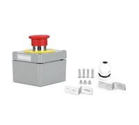 Generic Scatola Interruttori a Pulsante per Impieghi Gravosi Scatola di Controllo IP66 per Installazioni Elettriche Esterne di Giunzione in Lega di Alluminio (80 * 75 * 60)