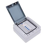 Generic Scatola Interruttori Automatici Resistente Alle Intemperie Affidabile e Durevole 4 Interruttori Automatici MCB per Uso Esterno in Roulotte e Officine
