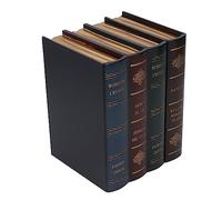 Generic Scatola per Gingilli per Libri con Copertina Strutturata Vintage, tonalità Dorata, per L'arredamento di Casa e Ufficio, Organizer per Libri Decorativi con Pannello di densità 7,9 X 6,2 X 5,5