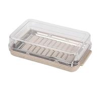 Generic Scatola per Tagliare il Burro in Acciaio Inossidabile con Coperchio per la Freschezza degli Alimenti, Affidabile Strumento per Affettare il Burro per Servire Facilmente, Perfetto per le