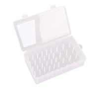 Generic Scatola Porta Fili Da Cucito, Custodia per Rocchetti di Filo, Organizer, Scatola di Smistamento, Porta Rocchetto di Filo, Custodia Trasparente per Sel, 1 pezzo - 42 slot, 23,7x13,7x6,6 cm
