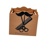 Generic Scatola porta forbici da barbiere, organizer per parrucchieri, professionale, porta forbici per stilista, supporto per forbici da stilista per pettini, Marrone