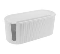 Generic Scatola Portacavi Bianco in Pp Design a Foro Integrato e Apertura Ampia, Organizer per Cavi Elettrici Funzione Anti Groviglio e Dissipazione del Calore, per Casa