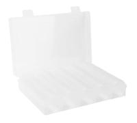 Generic Scatola Portamonete Trasparente da 100 Pezzi, Contenitori per Capsule Portamonete Durevoli, Perfetta per la Raccolta di Monete, Custodia in Plastica, 18,5x11,6x4 Cm