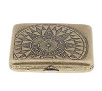 Generic Scatola Portaoggetti in Metallo Bronzo Antico Capacità 20 Pezzi, O, descritto
