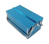 Generic Scatola Portaoggetti per Attrezzi a 2 Strati e 3 Vassoi, Resistente, Design Pieghevole in Acciaio Inossidabile per Officine e Case (Tipo 420)