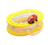 Generic Scatola Portaoggetti per Vagone Ferroviario, Organizer per Giocattoli per Auto, Portatile Leggero per Ragazzi E Ragazze, Automobile rossa ad alta velocità, Taglia unica