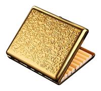 generic Scatola Portatile in Rame Puro Ette S Custodia per Sigarette Creativa in Grado Di Contenere 20 Ettes/Oro/10,3 * 8,3 * 1,6 cm