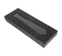 Generic Scatola Regalo per Cravatte Uomo Nero Motivo Pelle di Serpente in Cartone, Facile da Pulire e Organizzare, per Eventi e Regali Eleganti