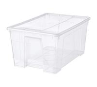 Generic Scatola SAMLA con coperchio, 57x39x28 cm/45 l, trasparente