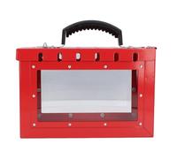 Generic Scatola Trasparente per Tagout di Blocco del Gruppo Scatola di Lucchetto di Sicurezza Durevole per Manutenzione Industriale con Impugnatura Facile Impugnare