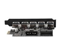 Generic Scheda Adattatore Convertitore, Velocità di Scrittura PCI-E a 5 Porta USB3.0, 4,72 * 3.2 * 0.7in Swapt Hot Swapp per PC Utilizzare il PC per il Computer