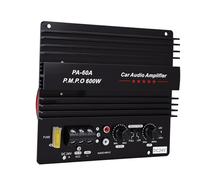 Generic Scheda Amplificatore Audio per Auto Amplificatore Subwoofer Dinamico Ad Alta Potenza da 600 W per Veicoli a 24 V Modulo in Lega di Alluminio