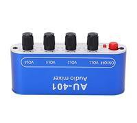 Generic Scheda di Missaggio Stereo per Mixer Audio con 4 Ingressi e 1 Uscita Funzionamento Semplice per DJ Party ABS, Lega di Alluminio