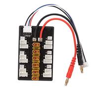 Generic Scheda di Ricarica Parallela Adattatore di Alimentazione XT30 Ricarica Efficiente della Batteria Pacchetti di Polimeri di Litio 1-3S ABS Durevole 6 unità