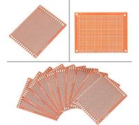 Generic Scheda Prototipo PCB Universale su un Lato da 10 Pezzi 7x9 Cm con Fori Preforati per Progetti Elettronici Fai-da-te, Circuito Universale per Saldatura Facile per Hobbisti