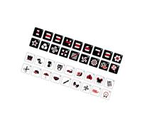 Generic Schede didattiche per bambini, giocattolo interattivo per la prima infanzia, libro di stoffa per bambini con stimolazione visiva, carte di attività di, Nero Rosso