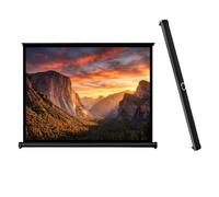 Generic Schermo Di Proiezione Retrattile Schermo Per Proiettore Portatile | Schermo Proiettore Mobile Schermo Cinematografico Avvolgibile Manuale Per Eventi All`Aperto Home Cinema(30inch (16:9))