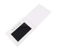Generic Schermo LCD a Colori Memoria 128 MB Biglietto D'auguri Video con Altoparlante Integrato per Decorazioni Nuziali, Showroom Automobilistici, Gioiellerie Plastica Bianca (7 pollici)