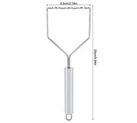 Generic Schiacciapatate in Acciaio Inossidabile con Manico Grande Frantoio per Verdure Durevole per Schiacciare Patate e Frutta Gadget da