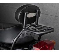 Generic Schienale con ripiano portapacchi, compatibile con Royal Enfield Interceptor 650 in metallo nero