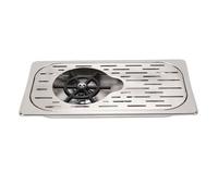 Generic Sciacquatrice per Brocca in Acciaio Inossidabile con Vaschetta Raccogligocce Lavaggio Efficiente per Uso Bar 1 Pezzo (SILVER)